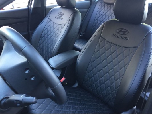 Авточехлы на Hyundai Solaris 2